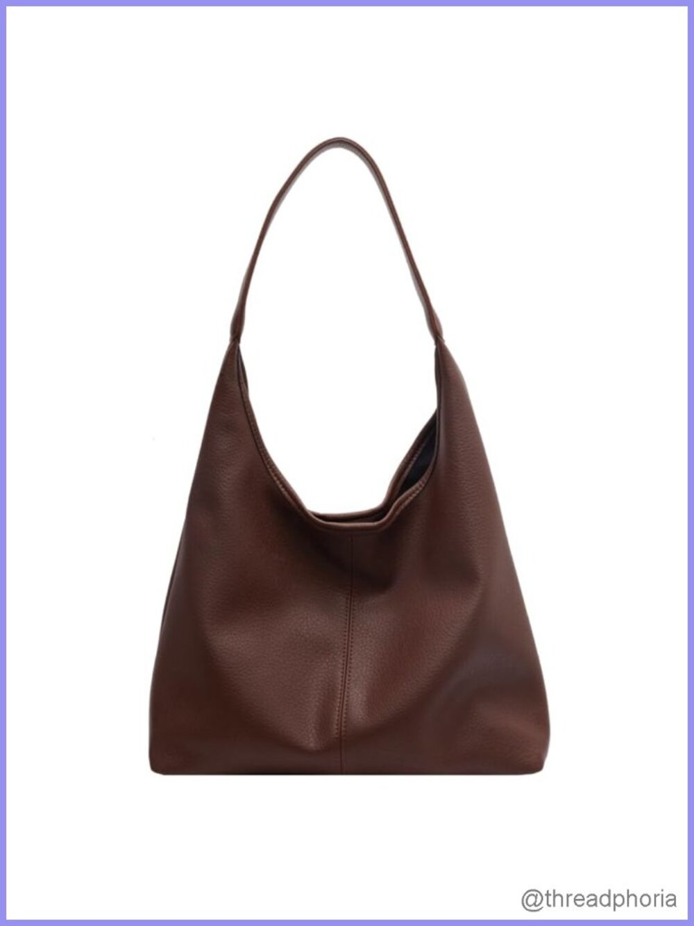 Hobo Bag for Women Soft PU Leather Slouchy Tote Work Shoulder Handbag